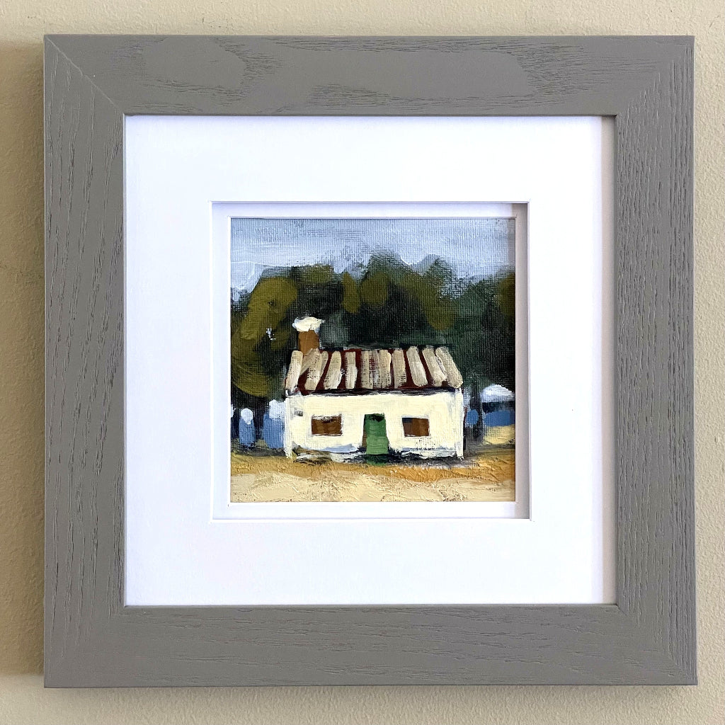 Framed Original Oil - TINY HOME, BIG DREAMS