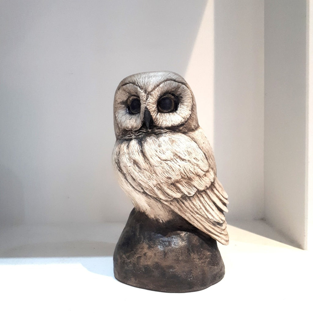 LITTLE OWL II - Original Three-dimensional Carved Sculpture