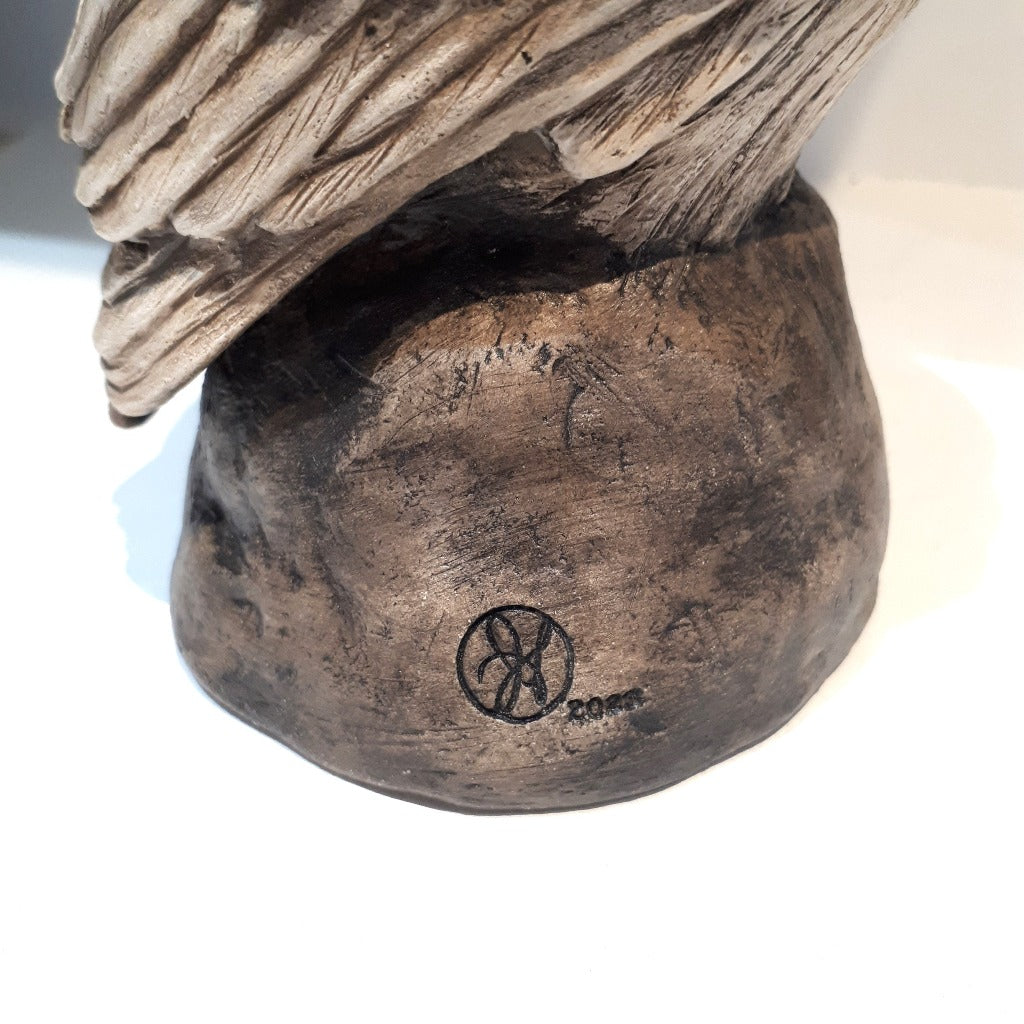 LITTLE OWL II - Original Three-dimensional Carved Sculpture