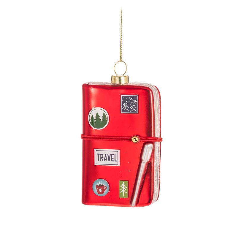 Glass Tree Ornament - Travel Diary