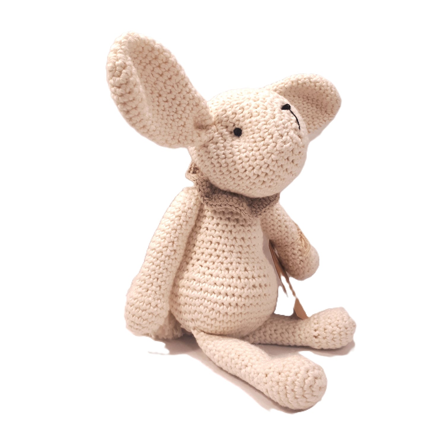 Baby Crocheted Animal & Matching Hat - Bunny