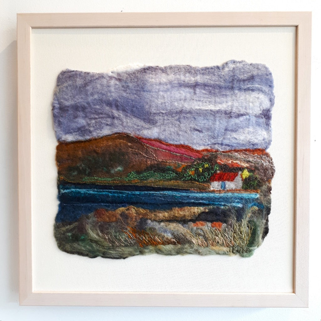 Original Felted Wool Landscape - BY THE LOCH