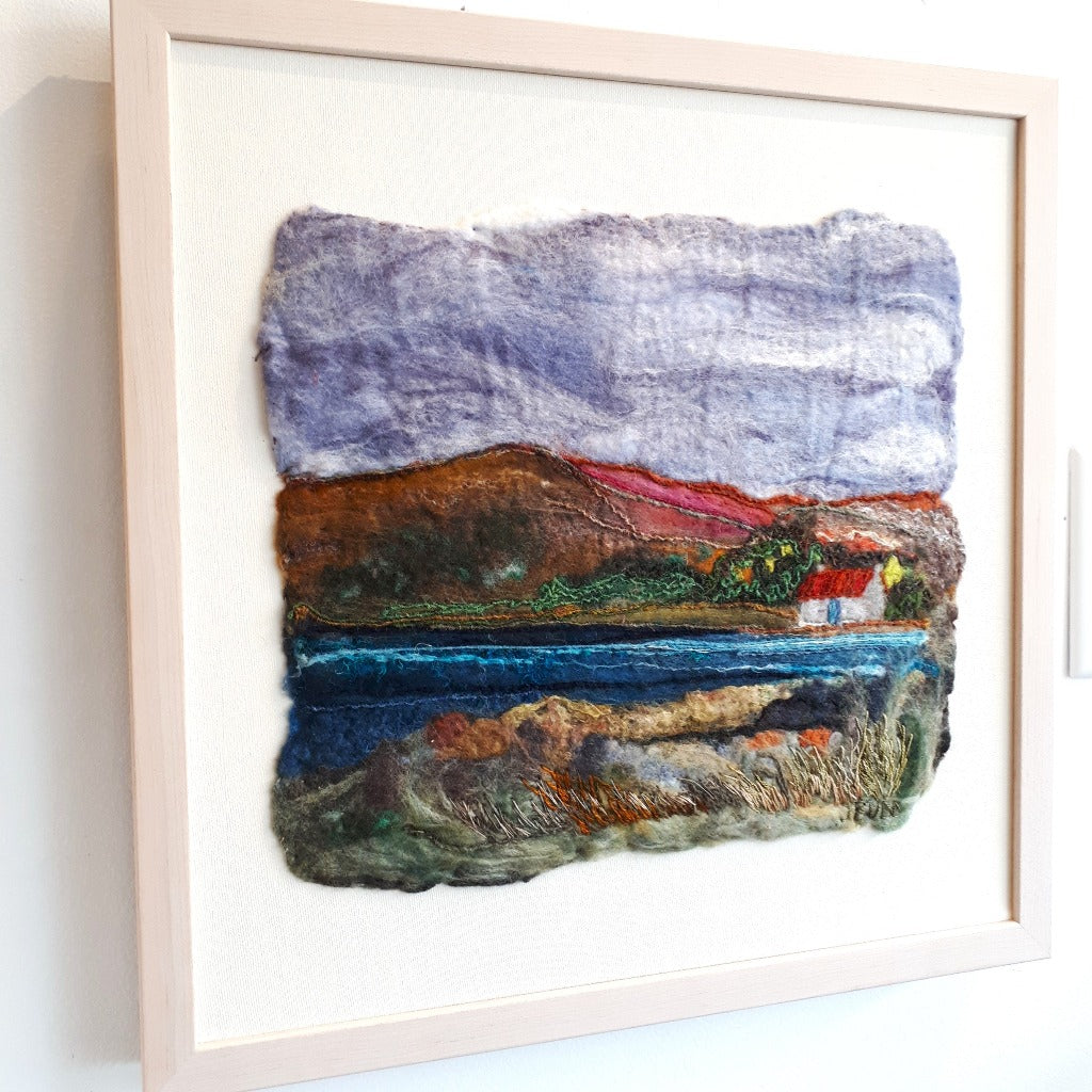 Original Felted Wool Landscape - BY THE LOCH