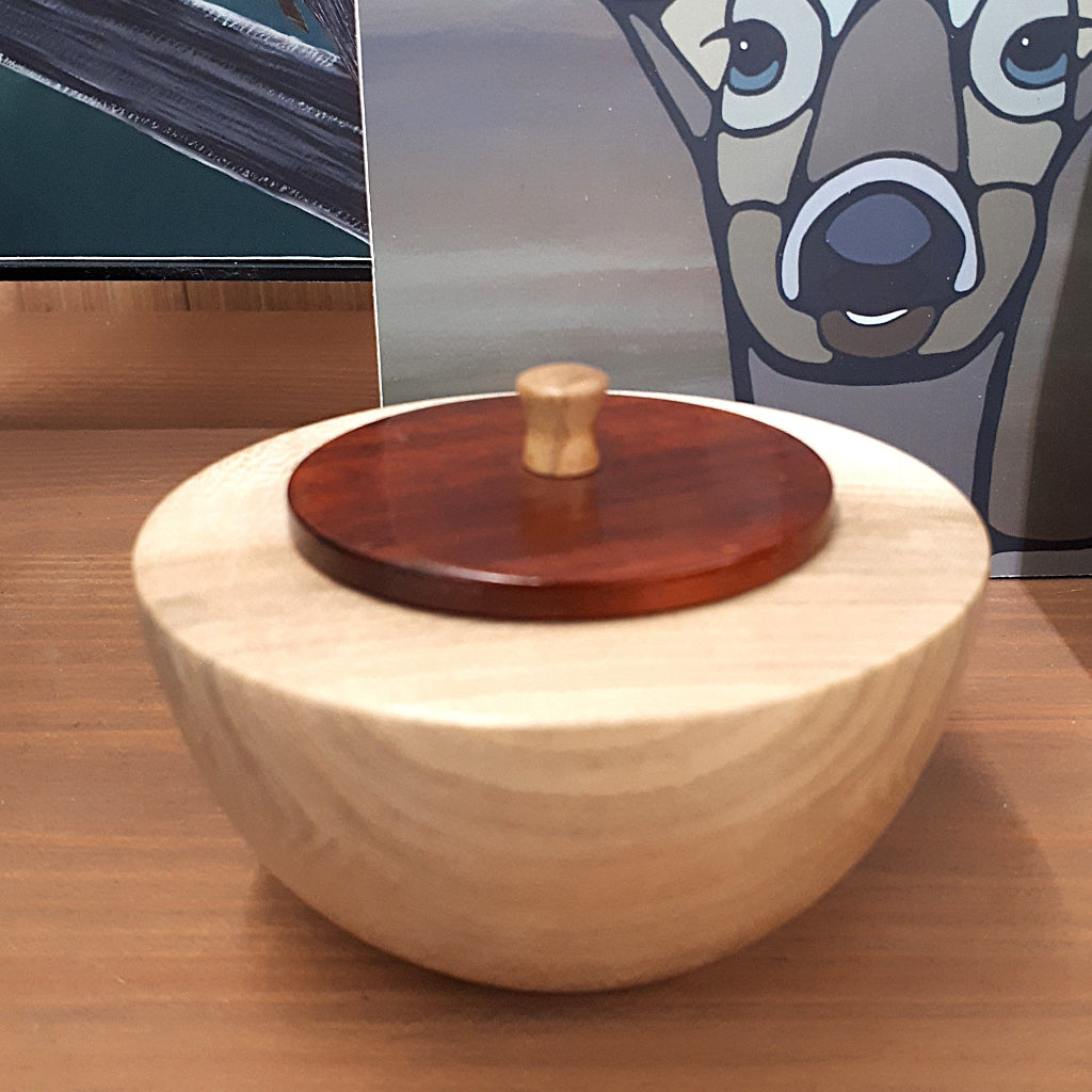 Wood-turned Boxes with Lids