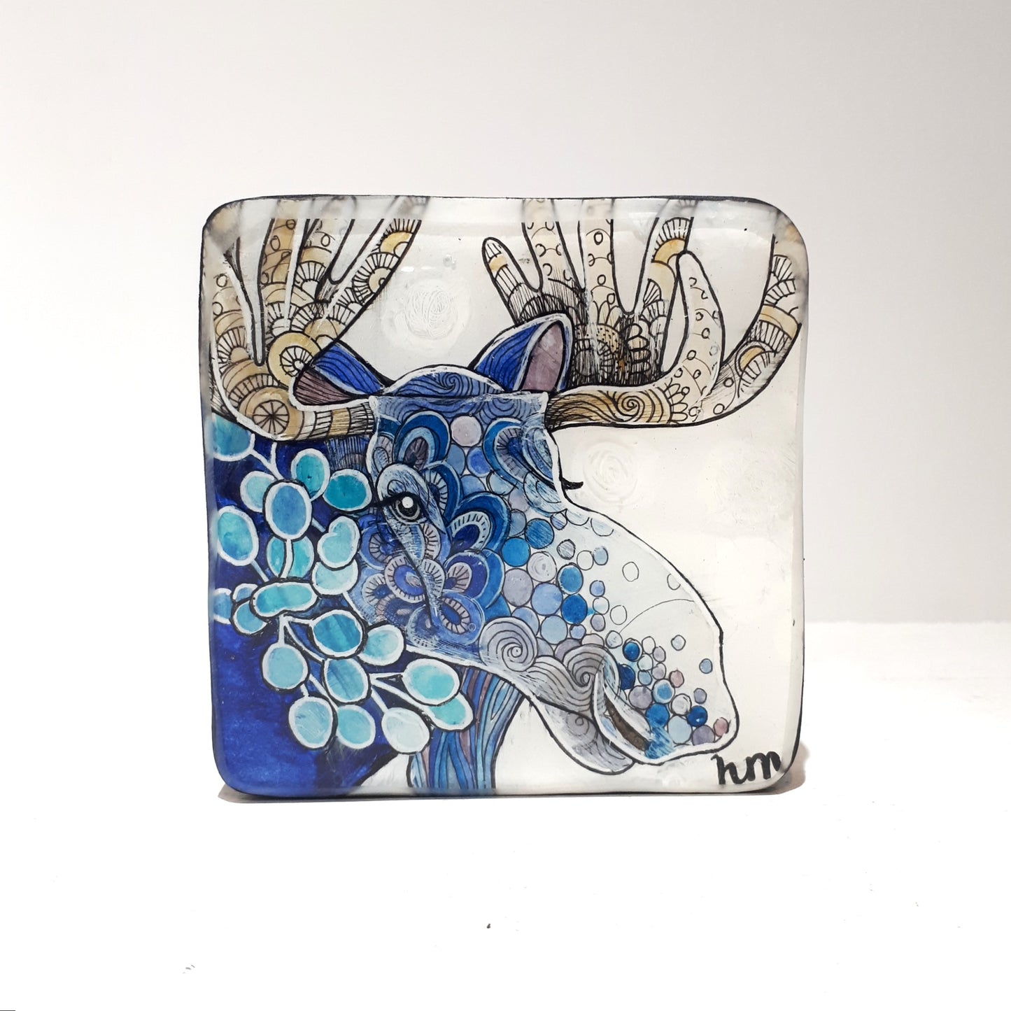 Original Ink, Pencil and Watercolour - CALVIN the MOOSE