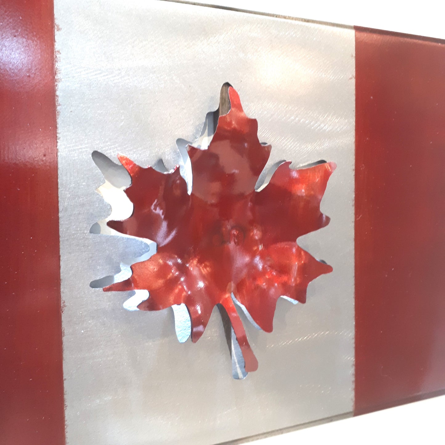 Stainless Steel - Canadian Flag - small