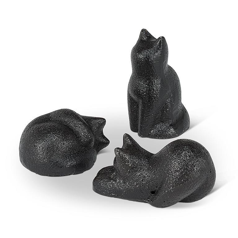 Cast Iron Mini Cat - Set of Three