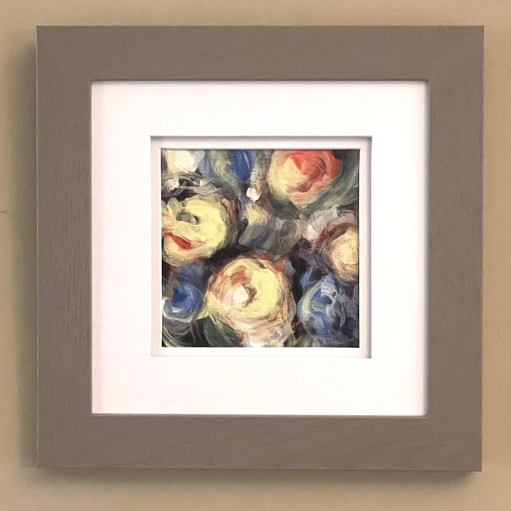 Framed Original Oil - DANCING BLOSSOMS