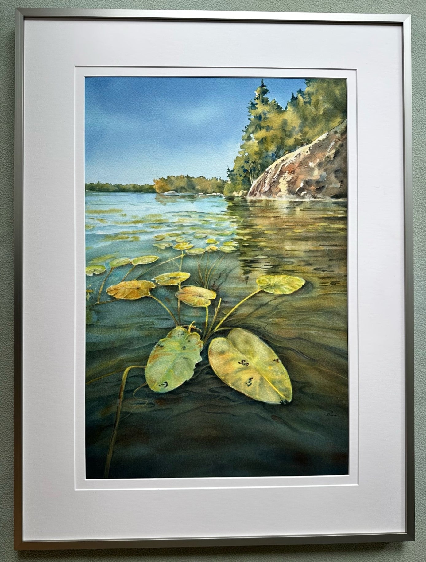 Framed Original Watercolour - HIDDEN DEPTHS