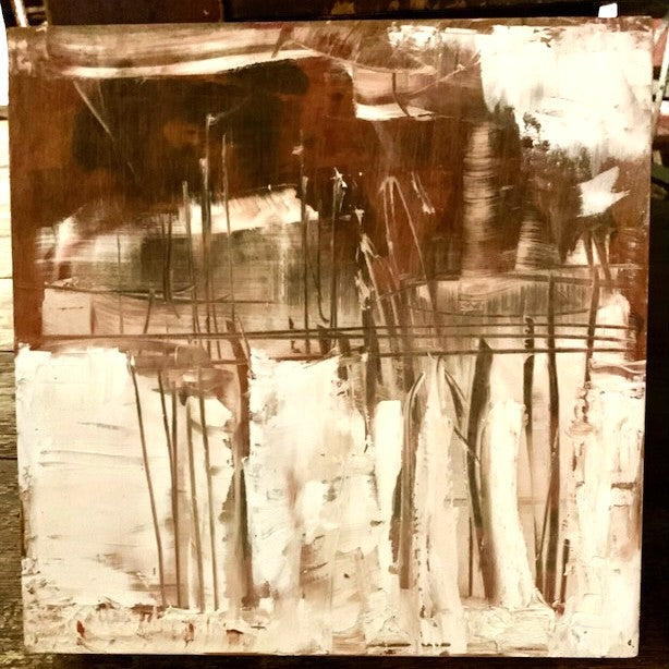 Original Oil on Panel - LAKE HOUSE