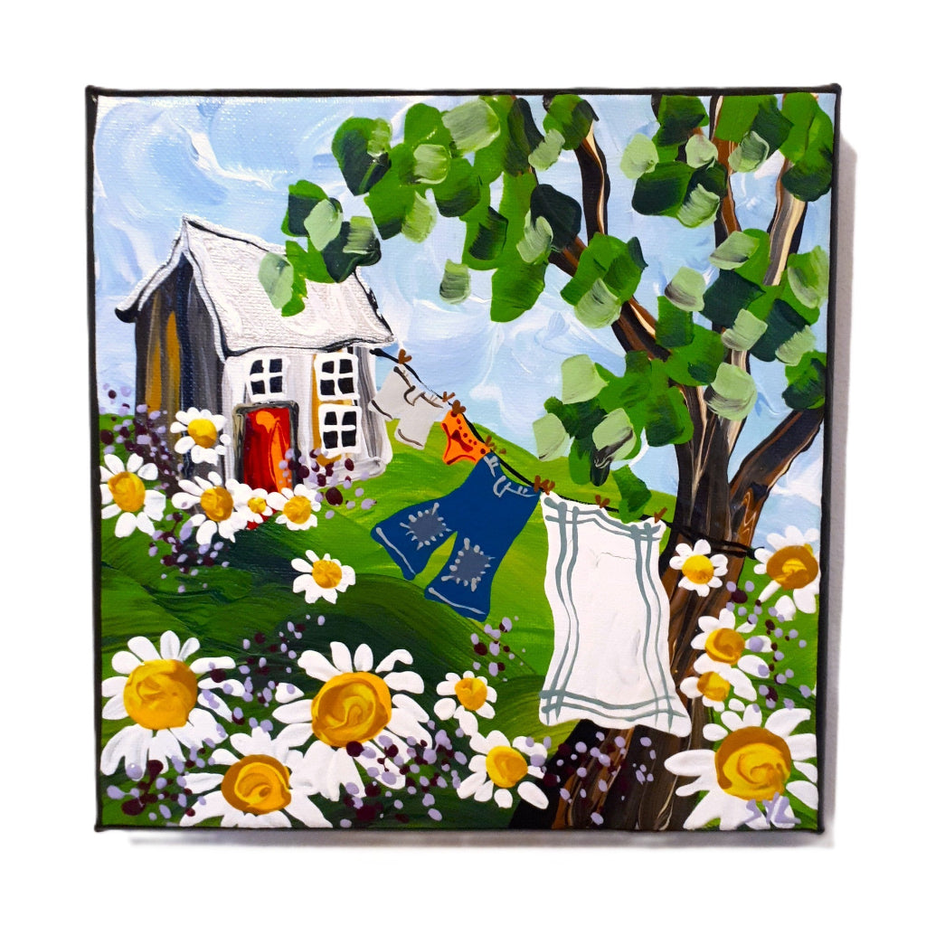 Original Acrylic Painting - LAUNDRY II