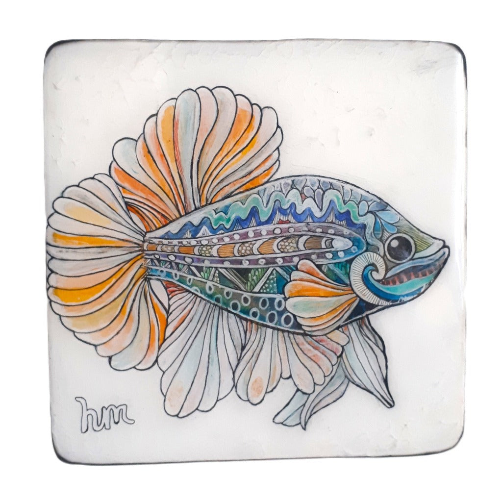 Original Ink, Pencil and Watercolour - MICHAEL THE FISH