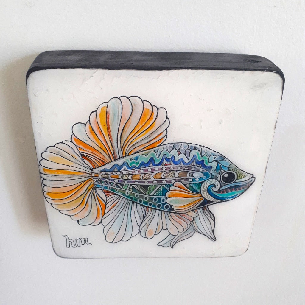 Original Ink, Pencil and Watercolour - MICHAEL THE FISH