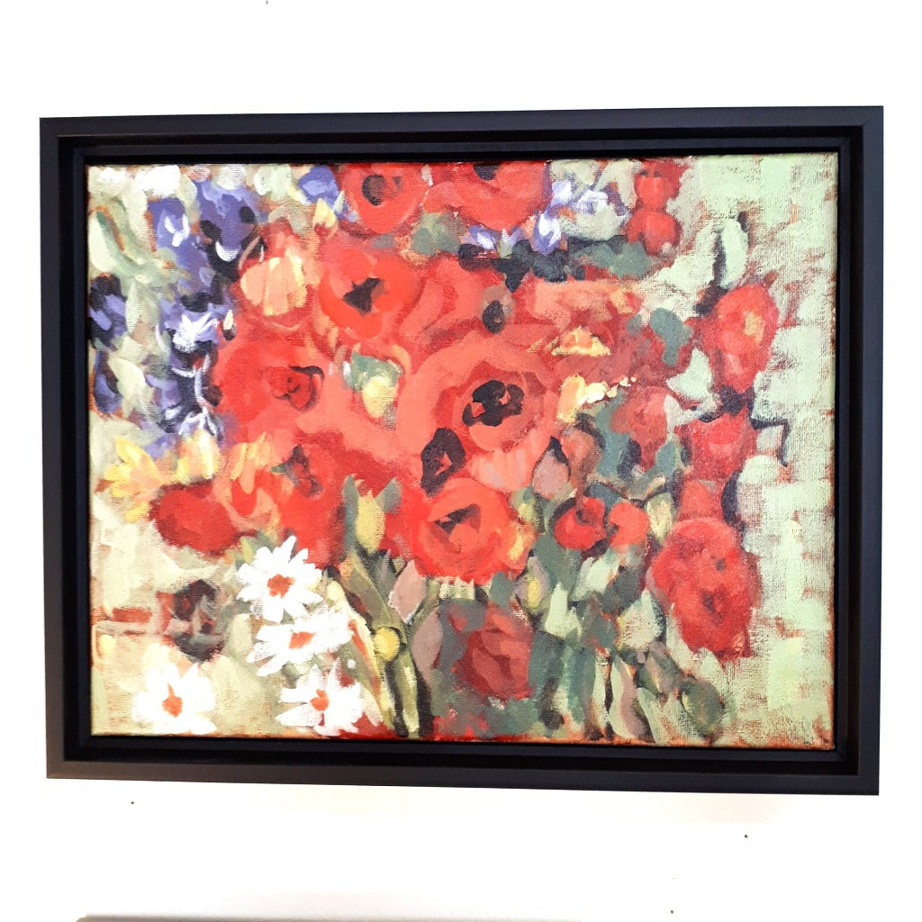 Framed Original Oil - SYMPHONY IN RED