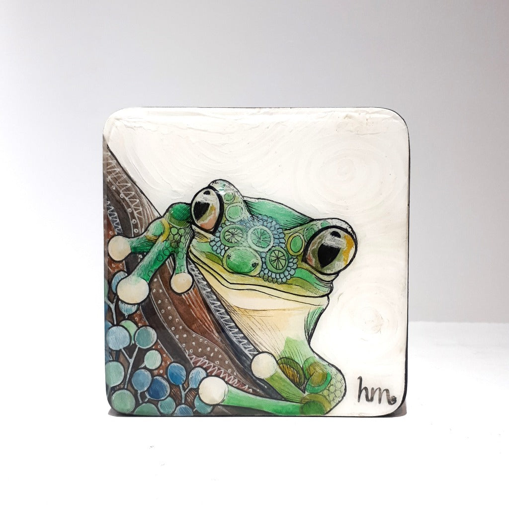 Original Ink, Pencil and Watercolour Work - WILLA, THE TREE FROG
