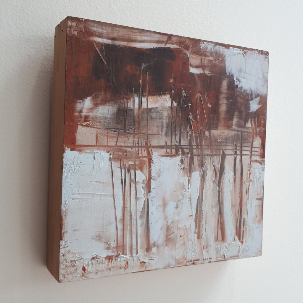 Original Oil on Panel - LAKE HOUSE