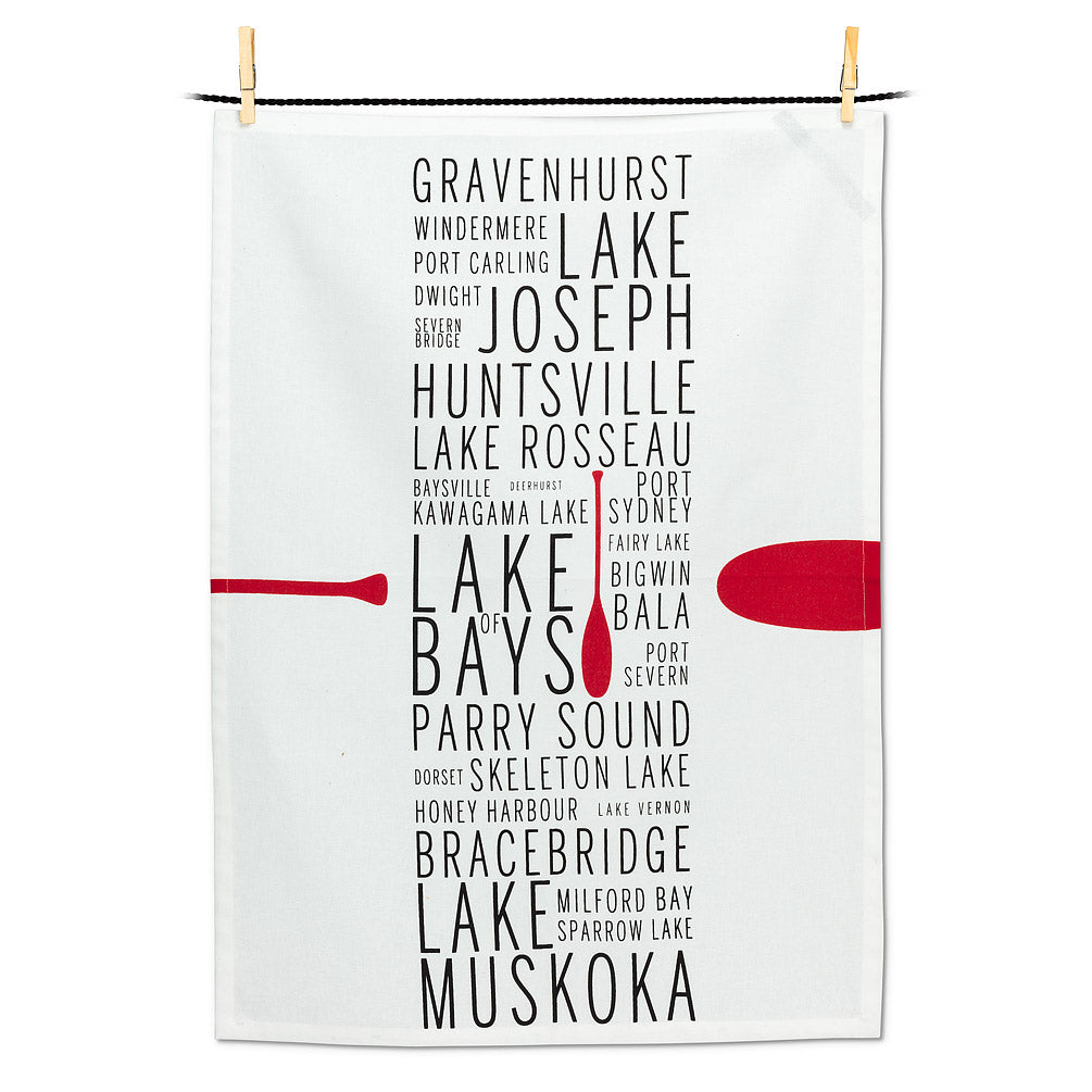 Cottage Country Tea Towel - 100% Cotton