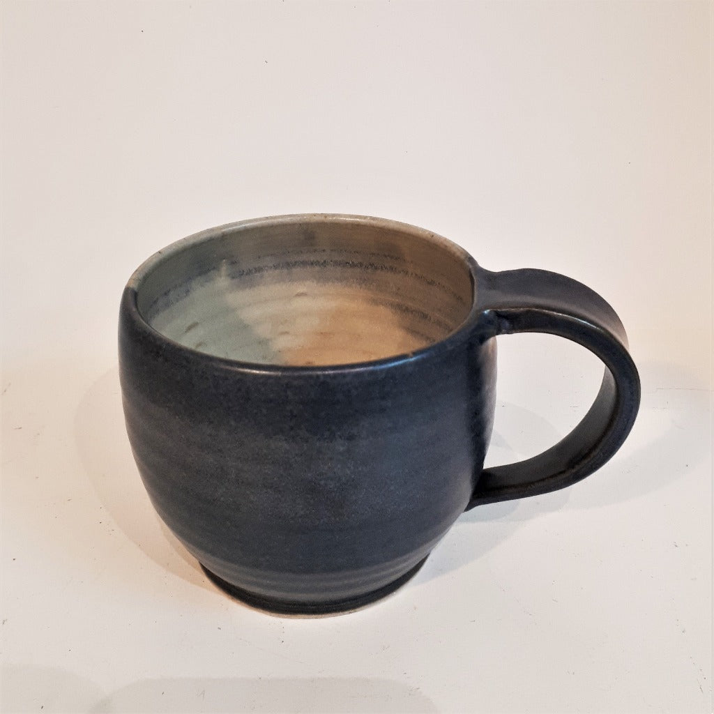 Pottery Latte Mug - Dark Blue