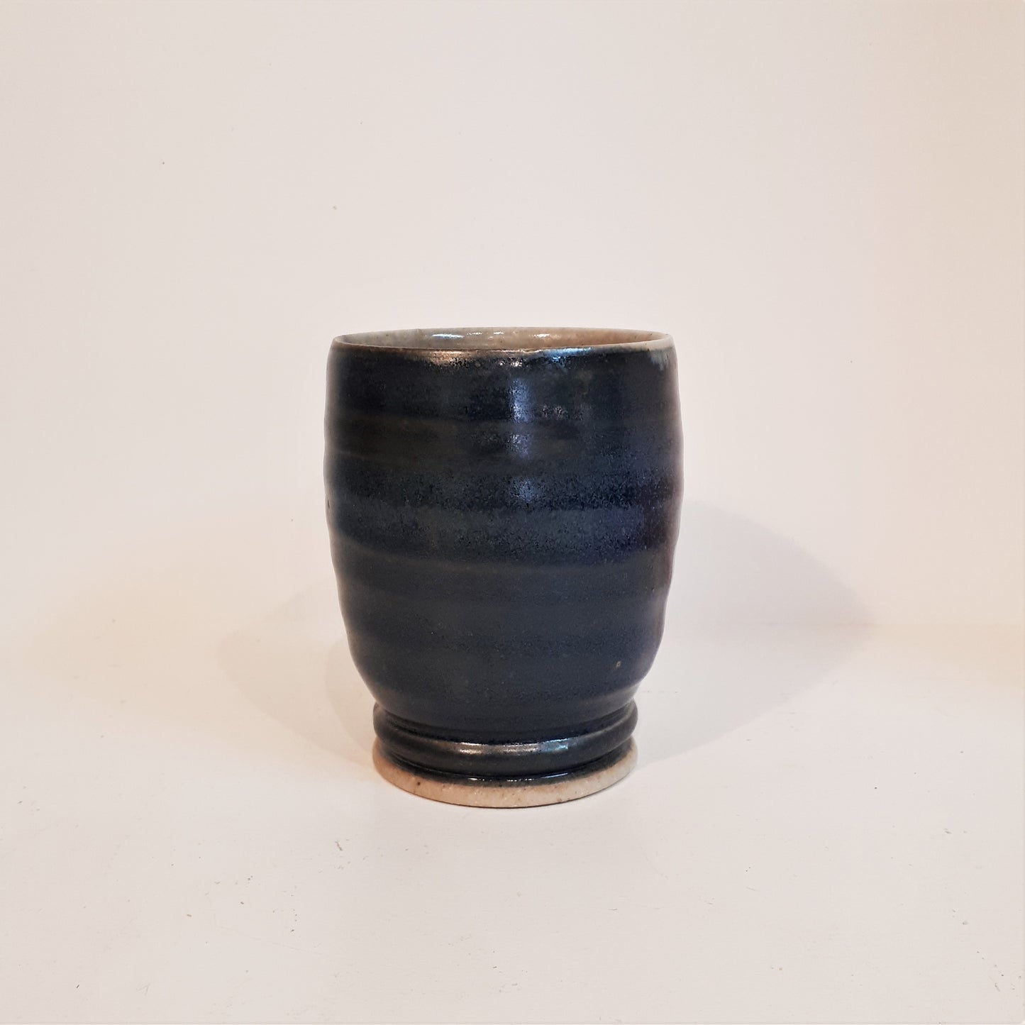 Pottery Wine Cups - Set of Two - Dark Blue