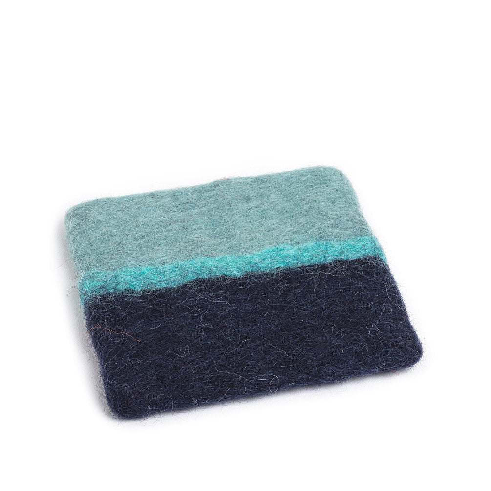 Felt Coaster Set of Four - Blue or Grey