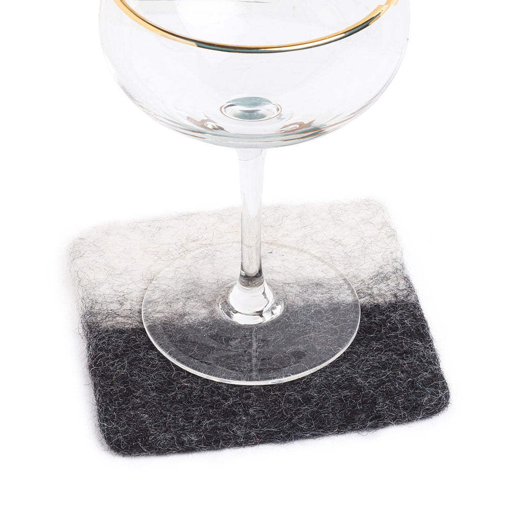 Felt Coaster Set of Four - Blue or Grey