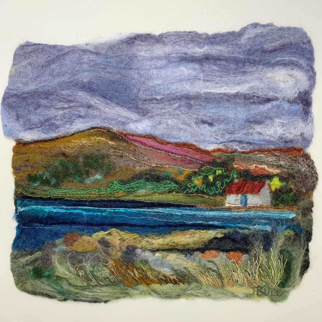 Original Felted Wool Landscape - BY THE LOCH