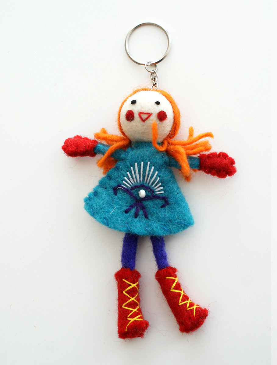 Felt Doll Key Chain - Assorted