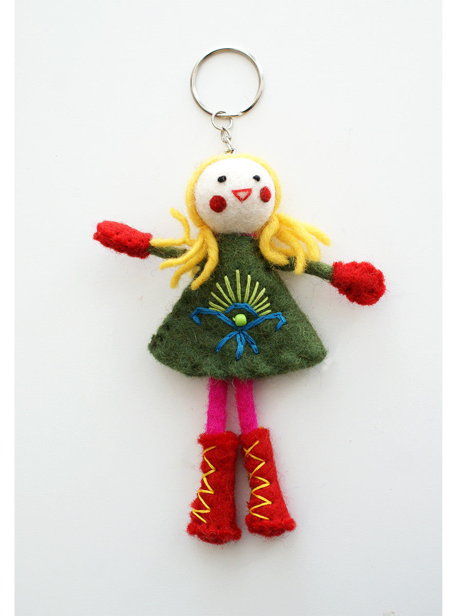 Felt Doll Key Chain - Assorted