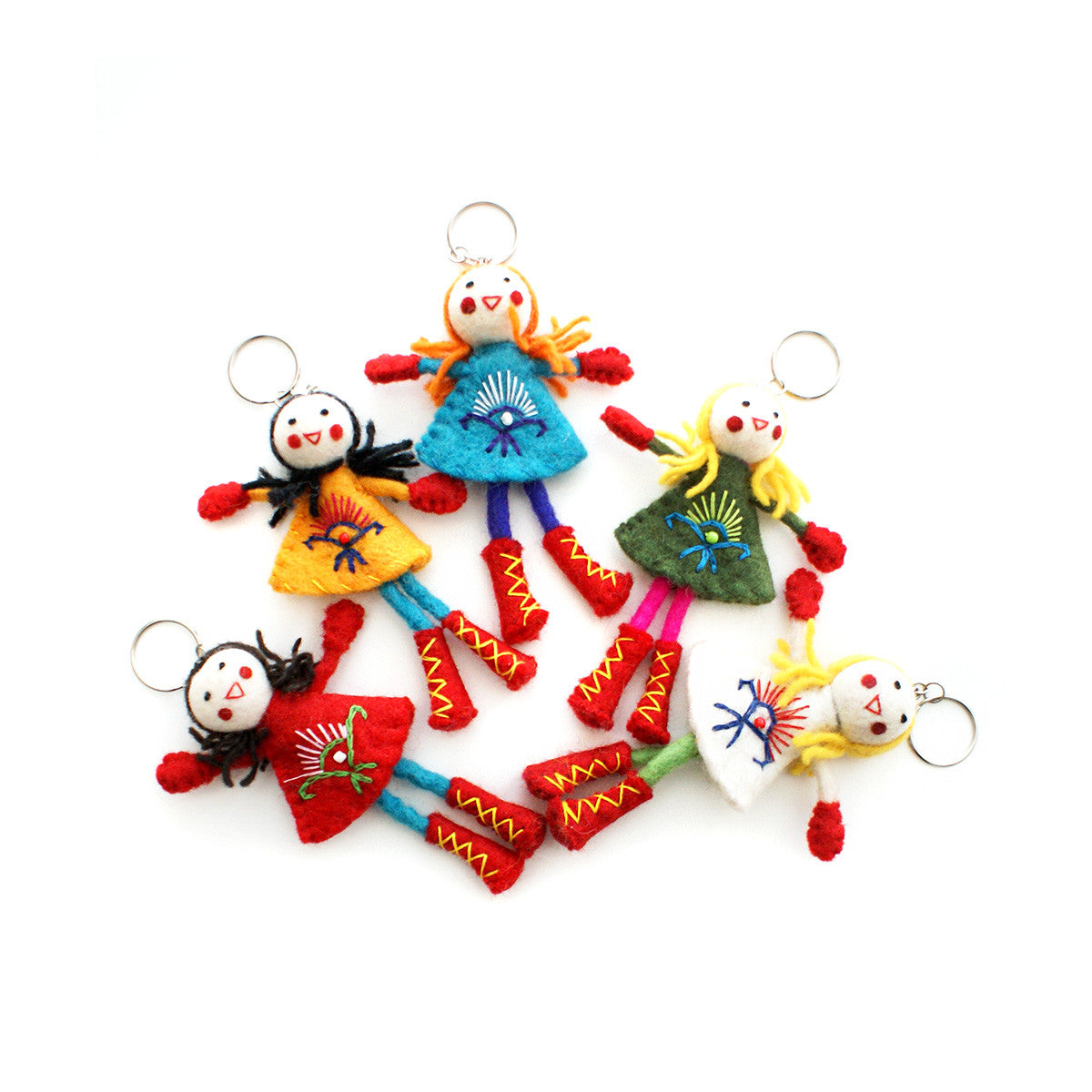 Felt Doll Key Chain - Assorted