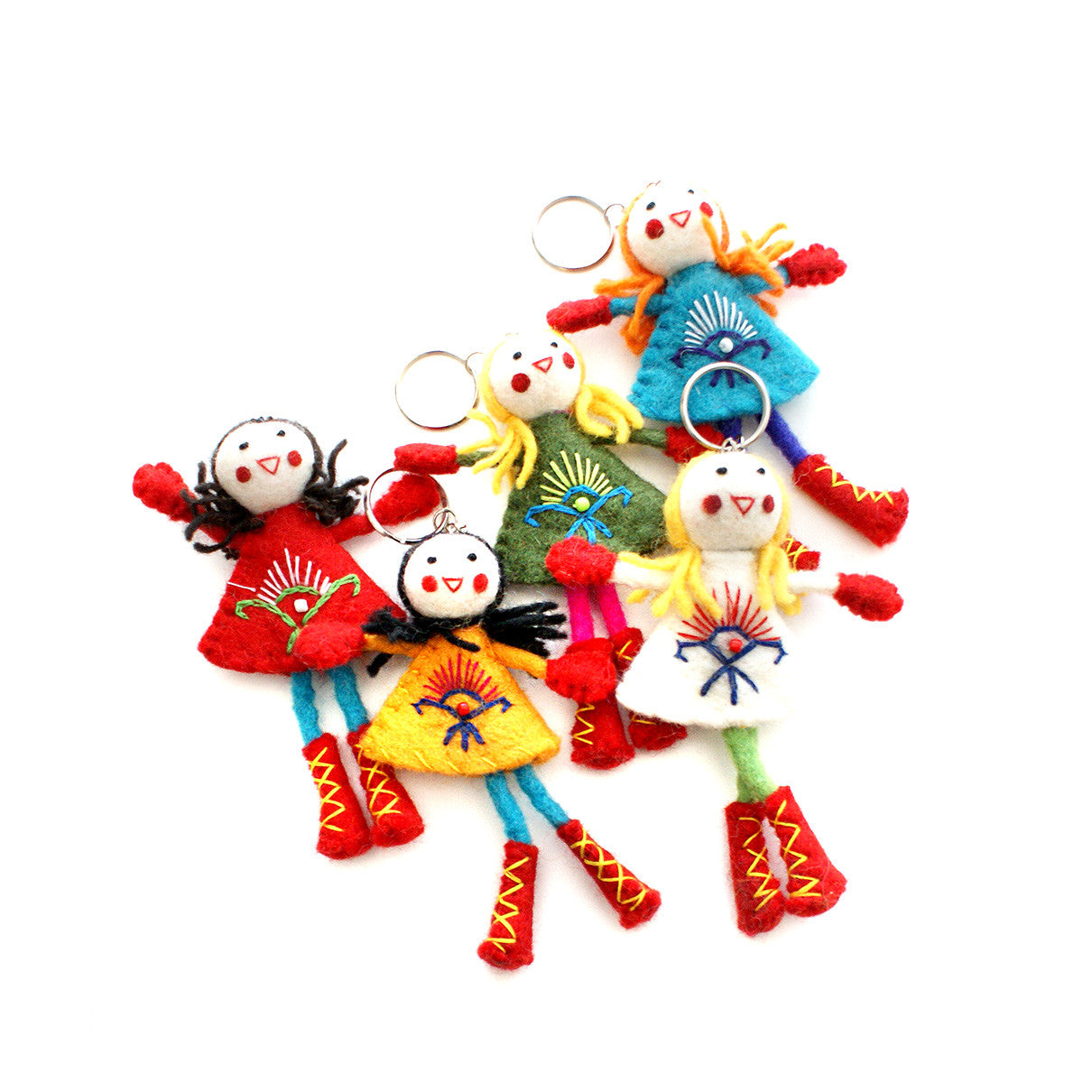 Felt Doll Key Chain - Assorted