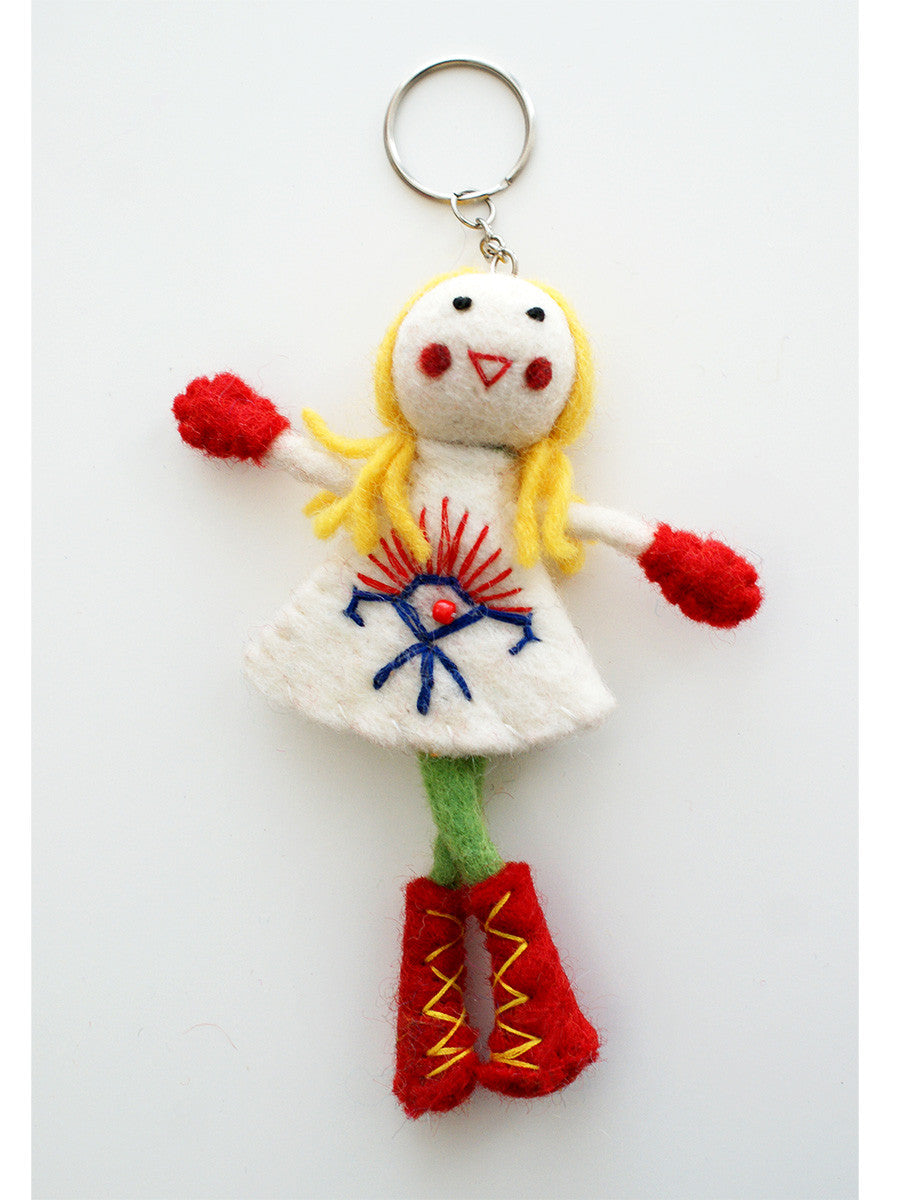 Felt Doll Key Chain - Assorted