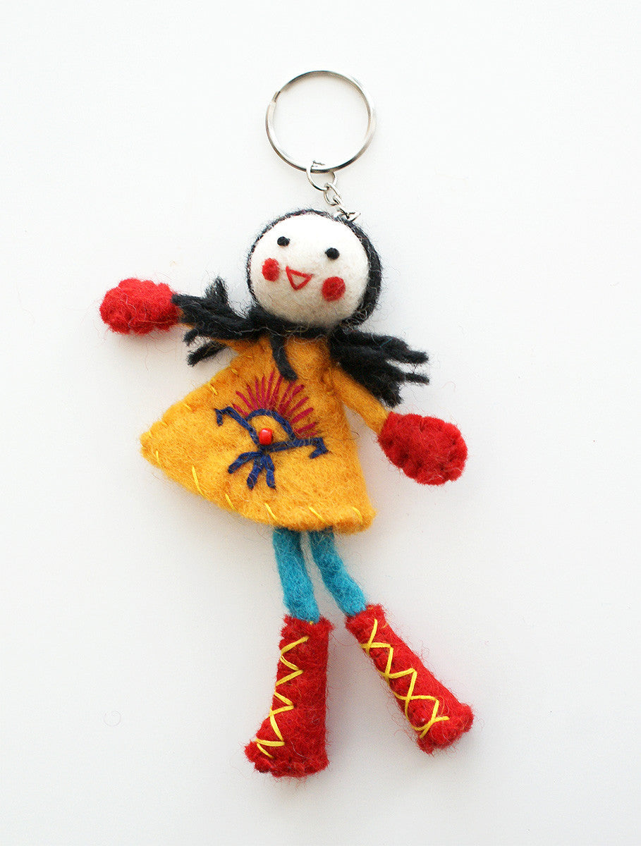 Felt Doll Key Chain - Assorted