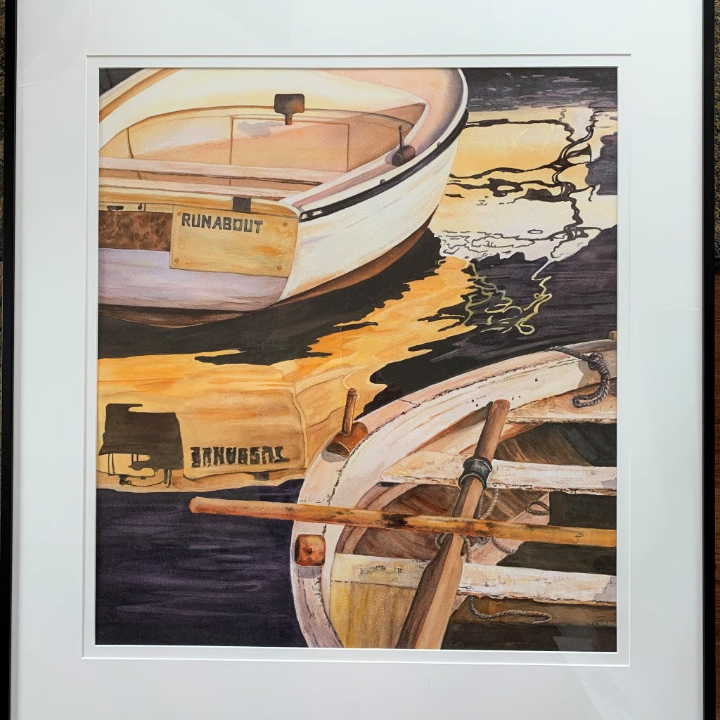 Framed Original Painting - RUNABOUT
