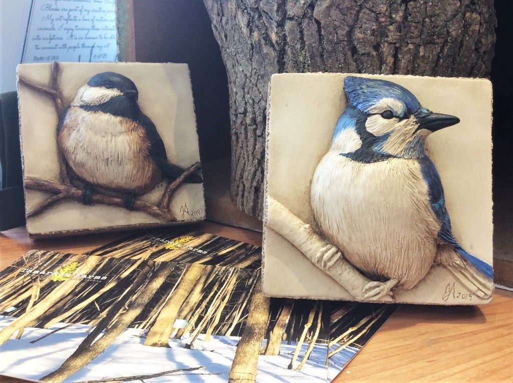 Limited Edition BLUE JAY - Sculpted Cast Handpainted Hydrostone