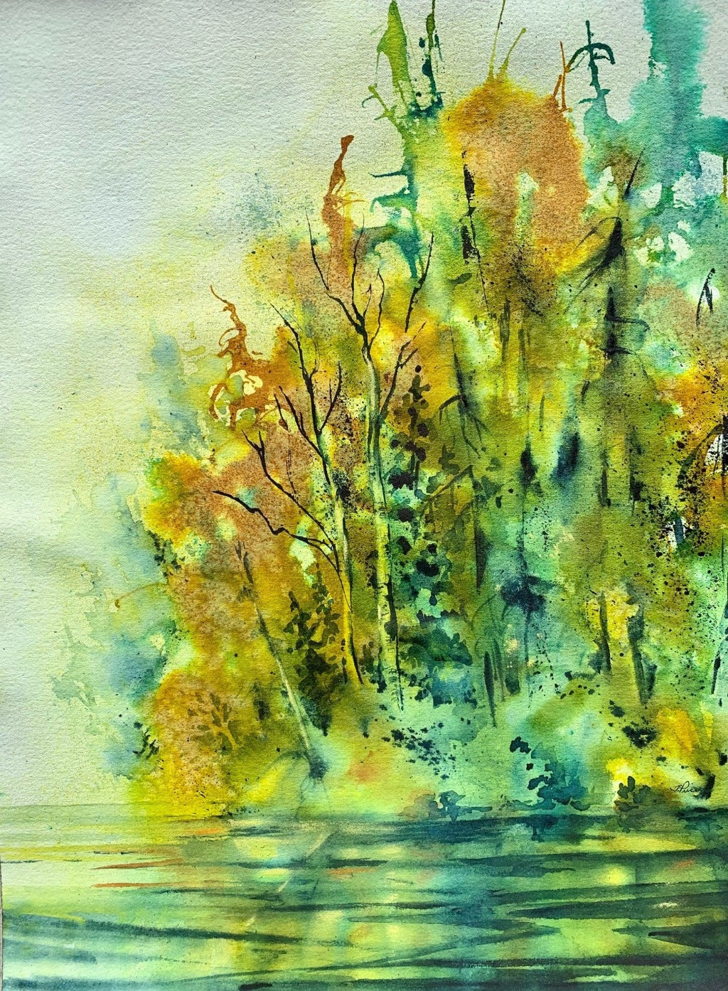 Original Watercolour - LAKESIDE