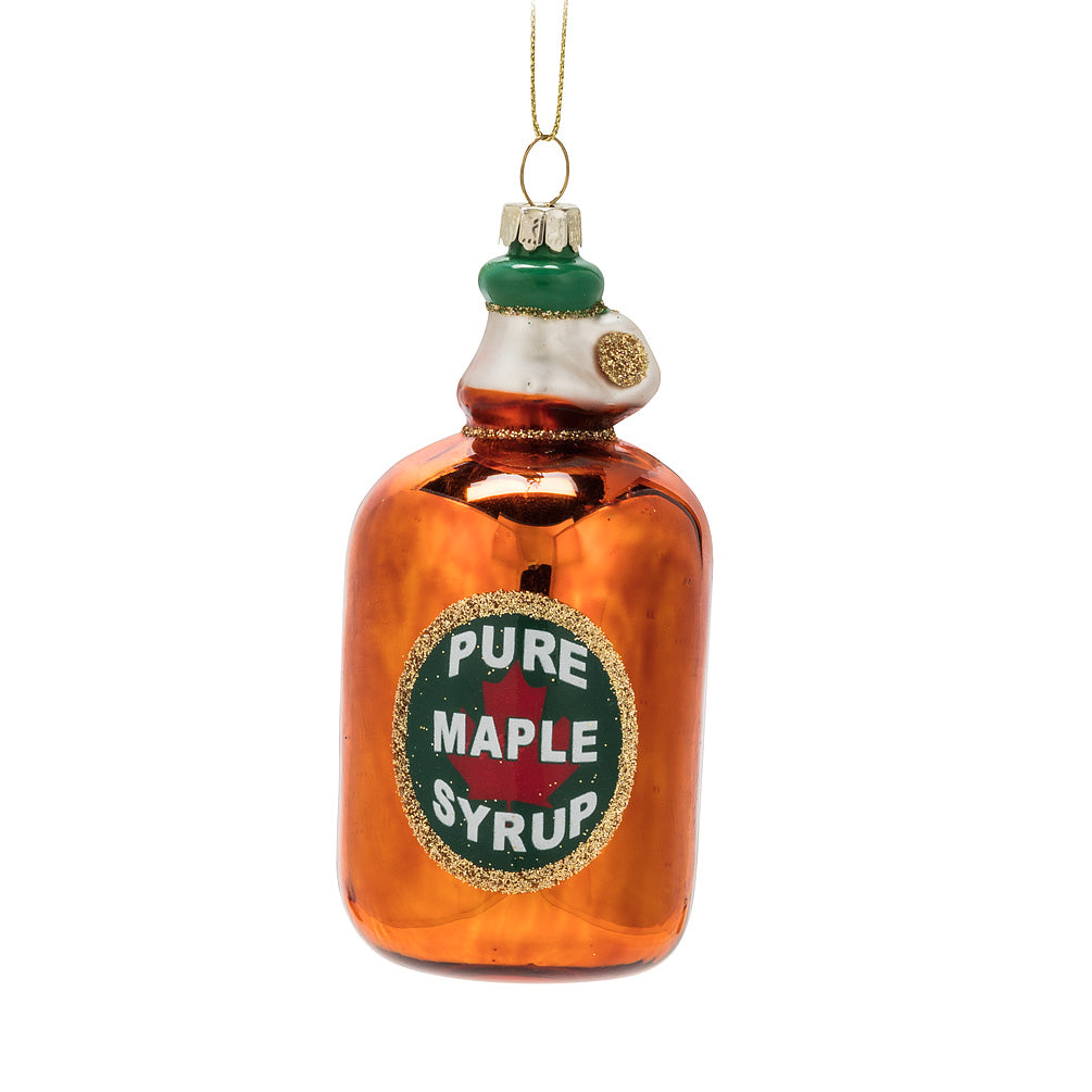 Glass Tree Ornament - Maple Syrup
