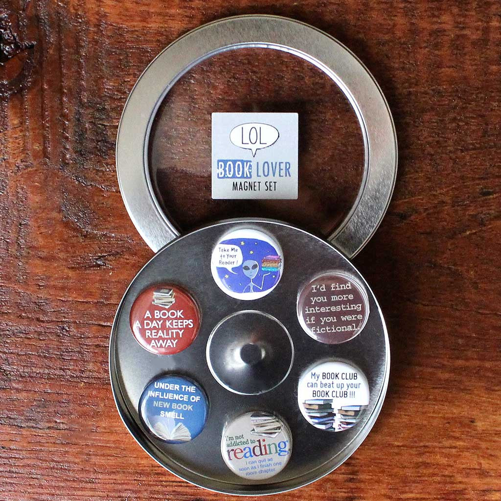 Book Lovers Magnets - Set of Six