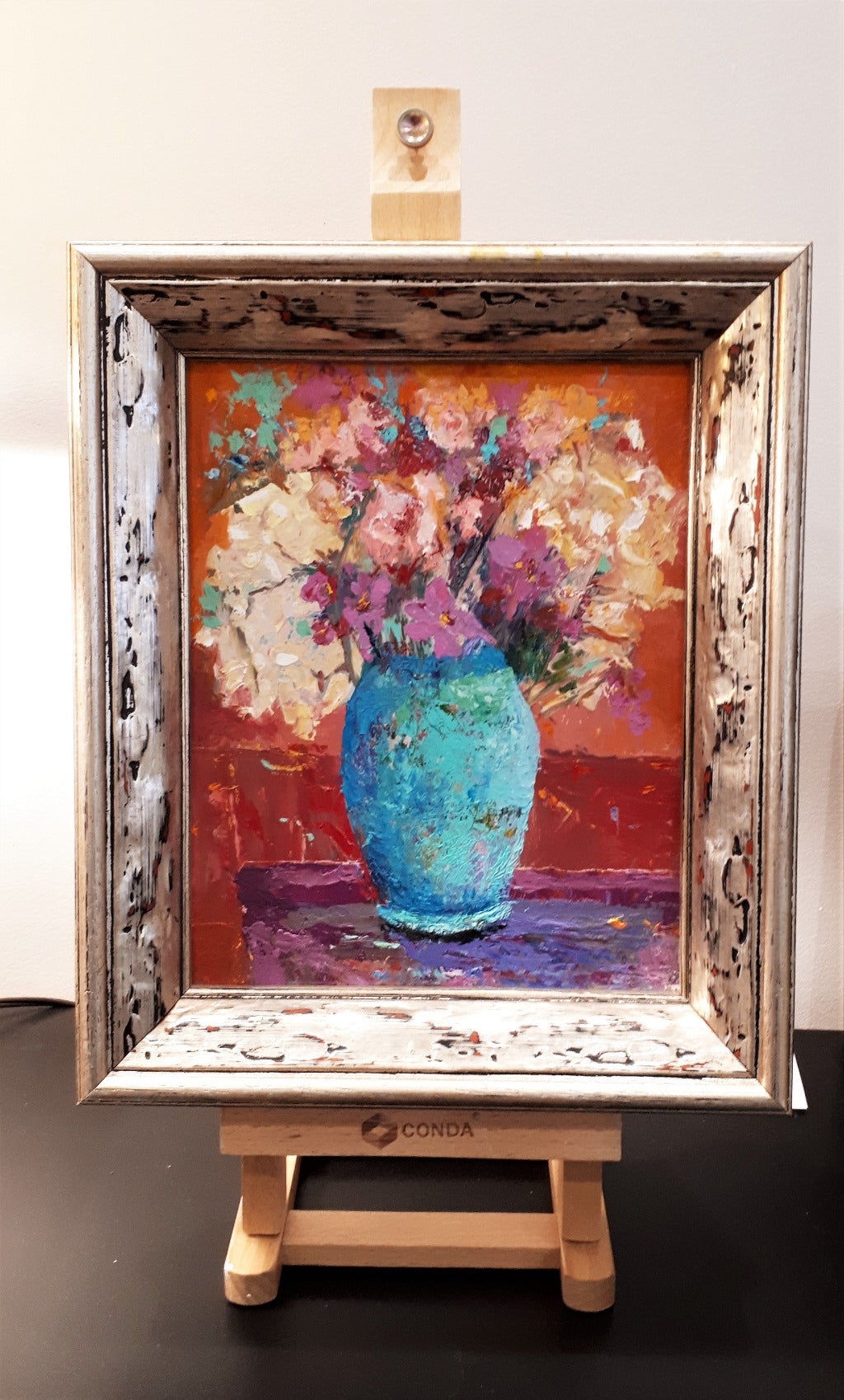 Original Oil Painting - THE BLUE VASE