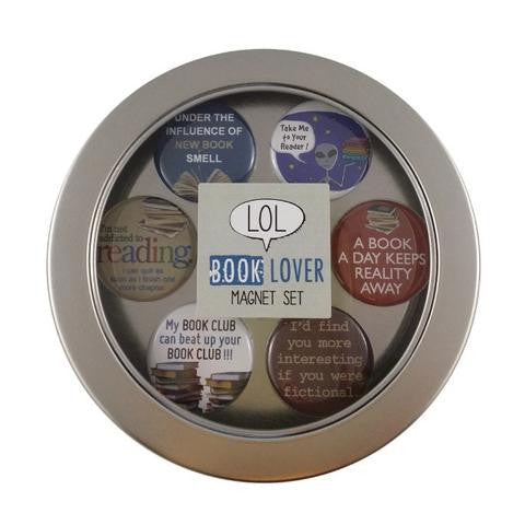 Book Lovers Magnets - Set of Six