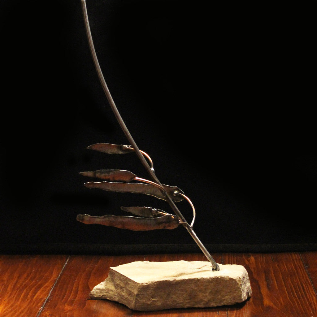 Metal Balanced Tree Sculpture - Resilience Series