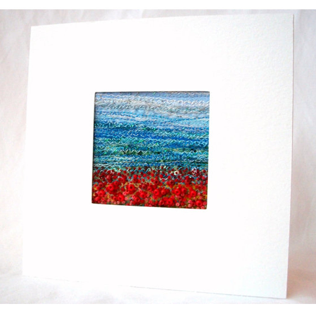 Note Card - Landscape/Seascape Fibre Art Card - Single