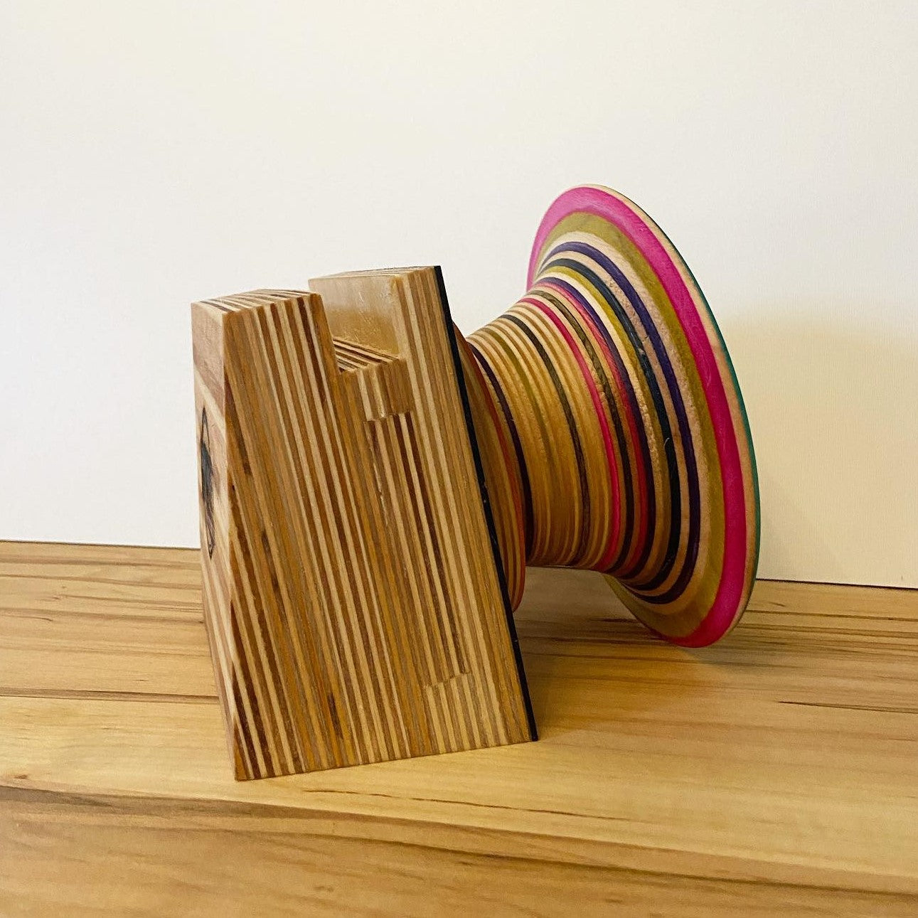 Gramophone - The Watson - Recycled Skateboard - red