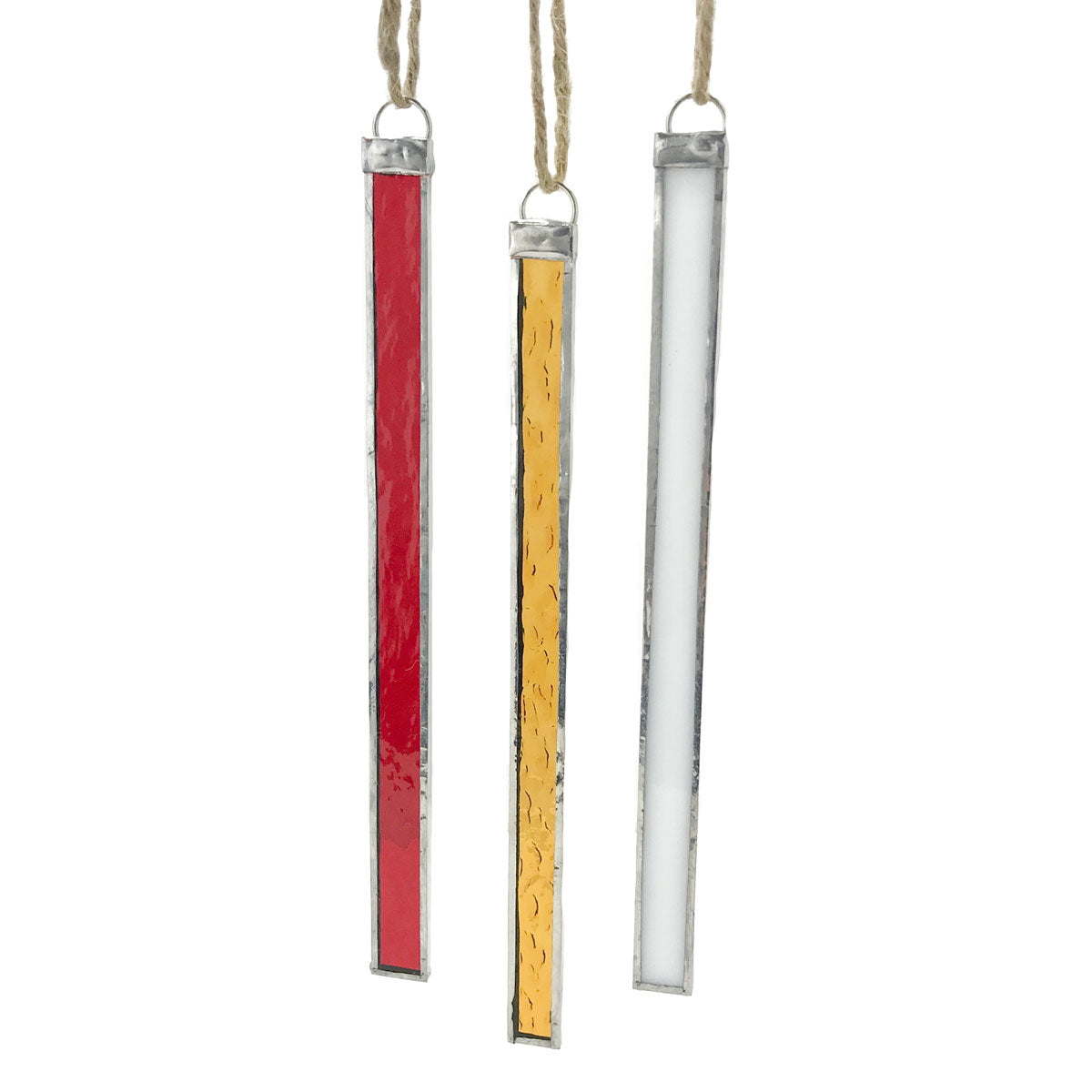 Xmas Ornaments - 6",7" Icicles - Framed