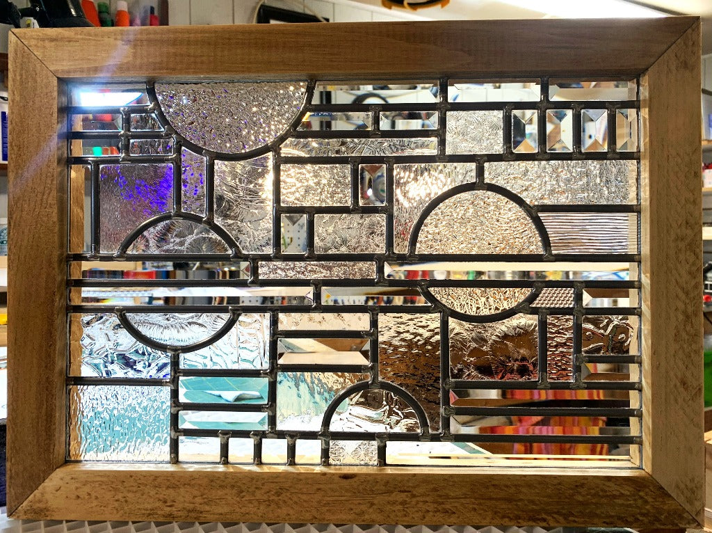 Contemporary Clear Stained Glass - ABUNDANCE