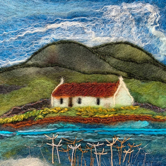 Original Felted Wool Landscape - ACROSS THE WATER
