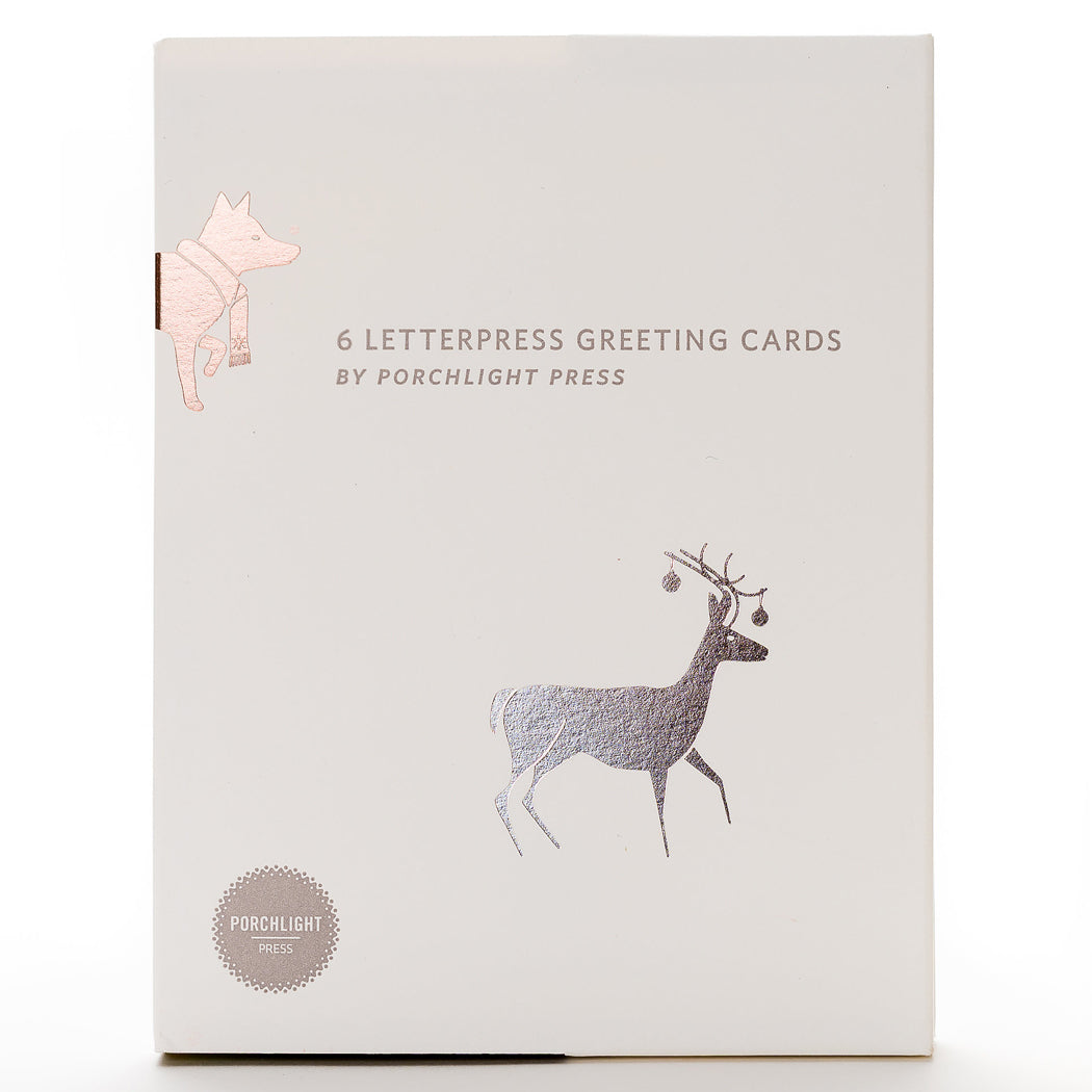 Folder Set of Animal Tracks Cards (set of 6) - Porchlight Press Letterpress