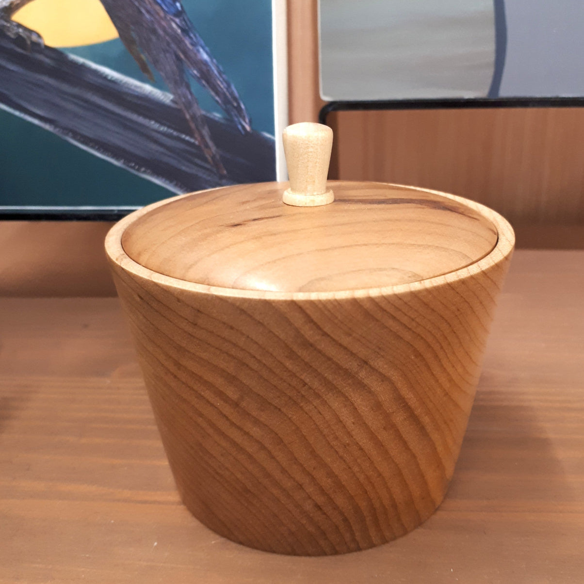 Wood-turned Boxes with Lids