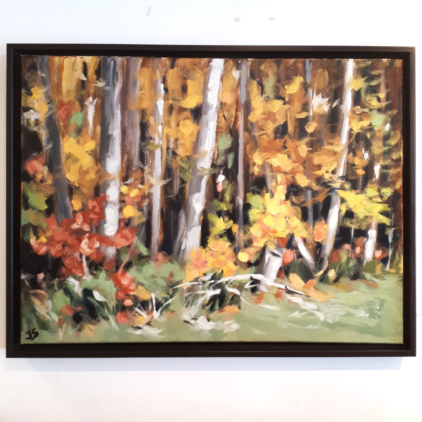 Framed Original Oil - EDGE OF FOREST