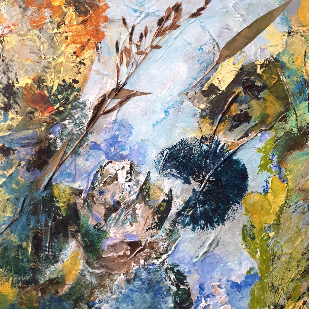 Original Mixed Media - FALL BREEZE