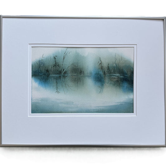 Framed Original Watercolour - HUSH